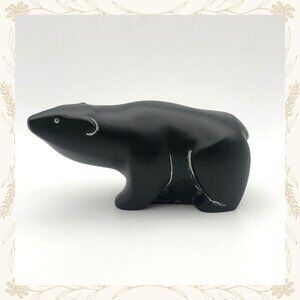 Vintage Boma Canada Bear Figurine – Signed Stone Sculpture